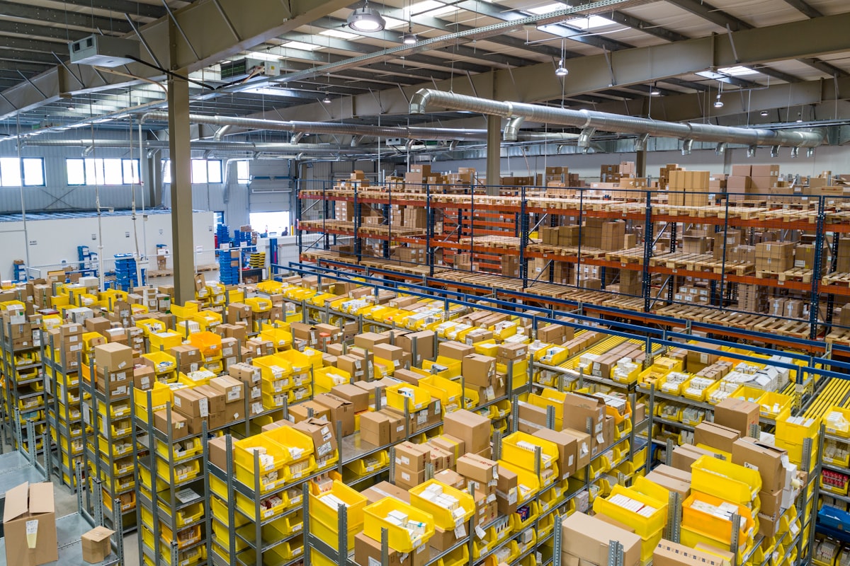 Electrical inventory ready for dispatch